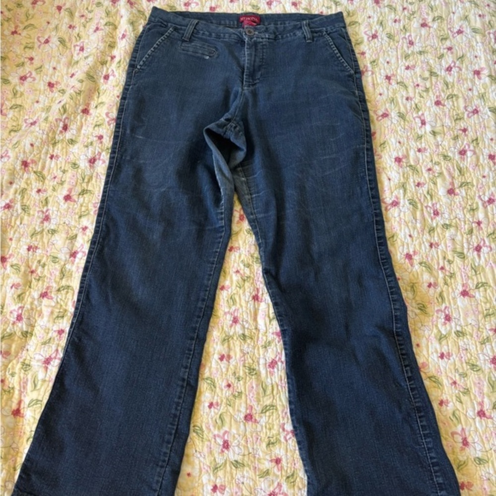 Merona Dark Blue Flare Jeans size 12R.  
#001